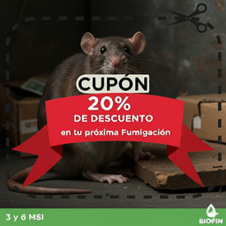 Cupón descuento roedores